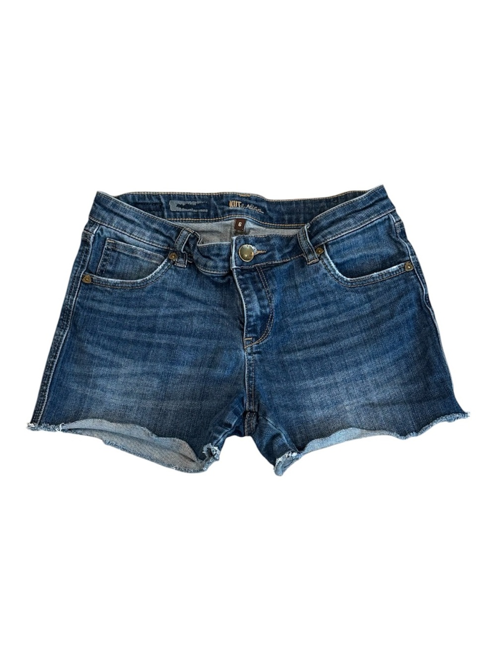 Kut from the Kloth Blue Denim Cutoff Shorts